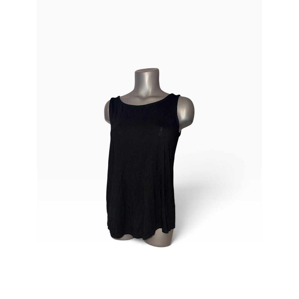 Adrienne Vittadini black sleeveless blouse tank small